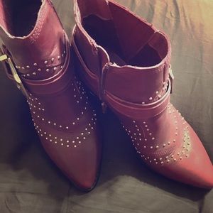 Aldo red/maroon boots
